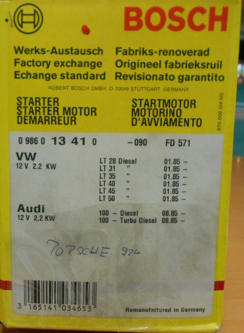 Tutti pezzi di ricambio auto: Anlasser für Young + Oldtimer VW + Audi – Nuovo e nell'imballaggio originale da Altstätten venduto da rapo-glaus