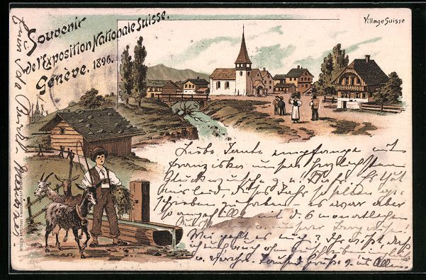 Cartes postales: Litho Genève, Exposition Nationale Suis – D'occasion à Berlin par bartko-reher