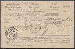 KREUZLINGEN 12.XI.23   Empfangsschein