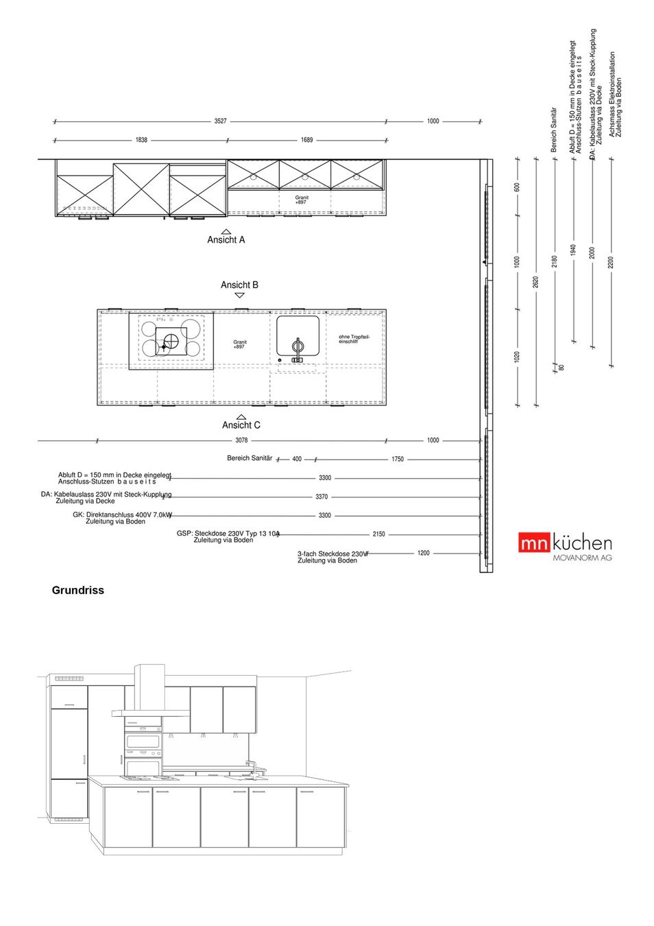 Cucine complete: Küche weiss MOVANORM – Usato da Schübelbach venduto da ar8862-ch 7