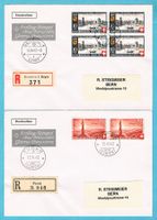 2 R-FDC portogerecht B15+B16 Ortsstempel 15.VI.42 ! Ab Fr.1!