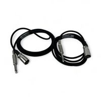 2x 2m Audiokabel Klinke M Mono 6.35mm auf XLR M   (X1022)