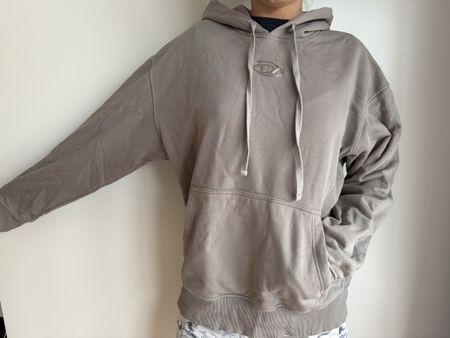 Diesel Hoodie - Grey - Cotton - Size L - Great Look!