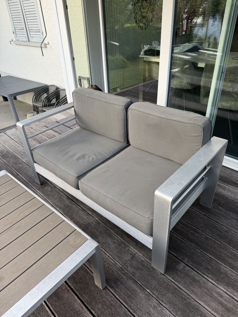 Poltrone: Gartenlounge Set Aluminium/Holzoptik  – Usato da Port venduto da Jenny_baertschi 1