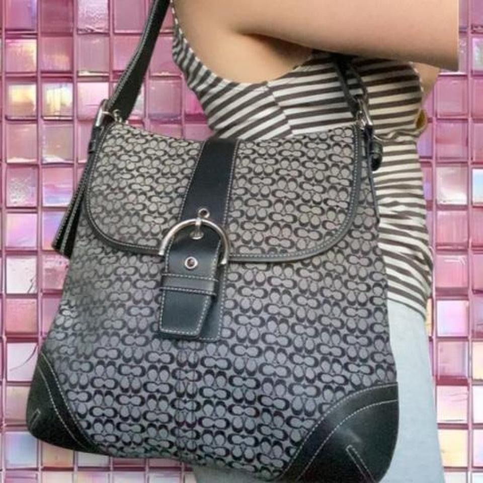 Coach Borse da donna: Vintage Coach monogram bag black – Usato da Spiegel b. Bern venduto da pre1ovedthreads 1