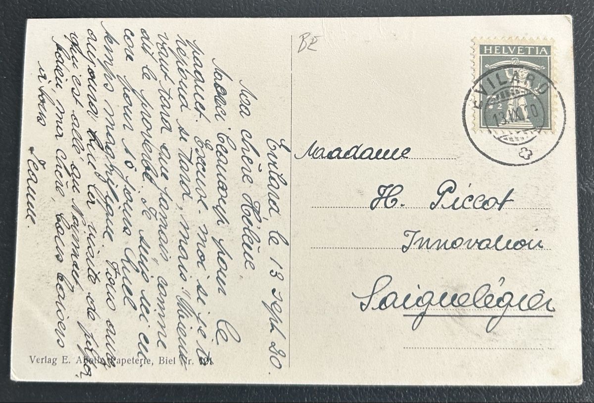 Cartoline postali: AK Leubringen Evilard  – Usato da Horw venduto da Tellbub 1