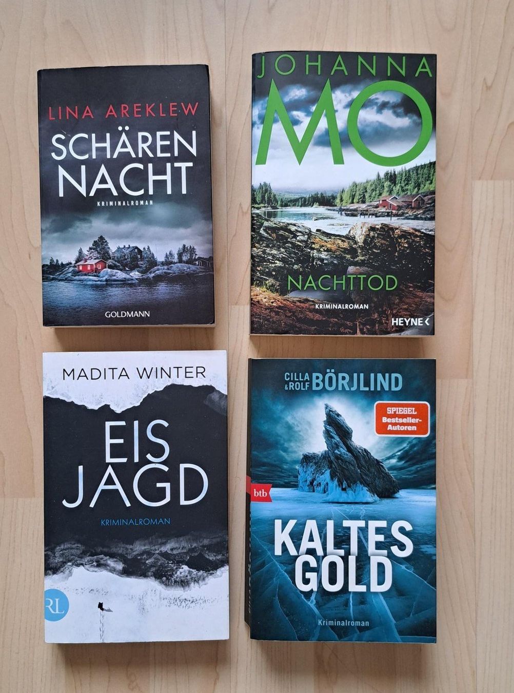 Bücher: 4x Krimi, Romane – Gebraucht aus Basel von Patiscat