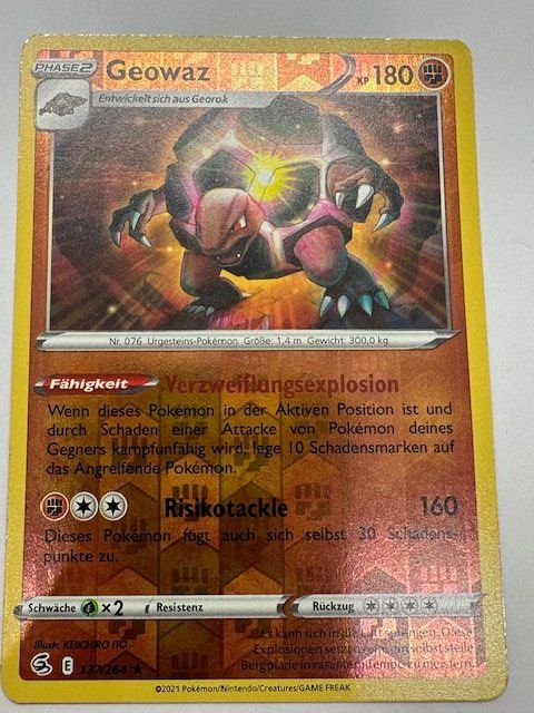 Pokémon Carte collezionabili: Geowaz - Reverse Holo – Nuovo (secondo la descrizione) da Nussbaumen AG venduto da Pika-Shop