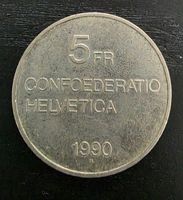 Pièce commémorative de 5 francs de 1990