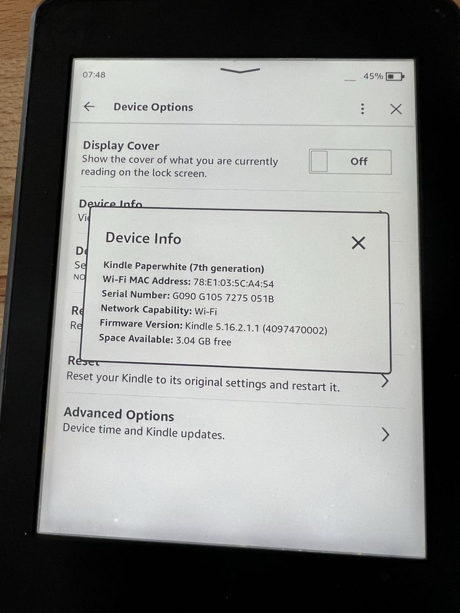 Amazon Tablet PC: Amazon Kindle Paperwhite 7. Generation E-Reader schwarz – Gebraucht aus Wallisellen von hnwalliseller 2
