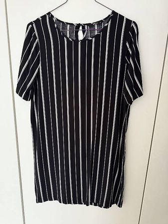 Only Sommerkleid Schwarz/Weiss gestreift in 36