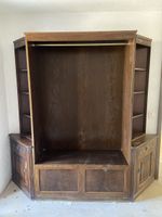 Garderobenschrank Möbel Holz Massiv Schnitzereien Vintage Zu