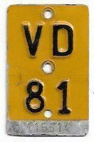 Mofa Töffli 1981 Waadt Vaud VD 81