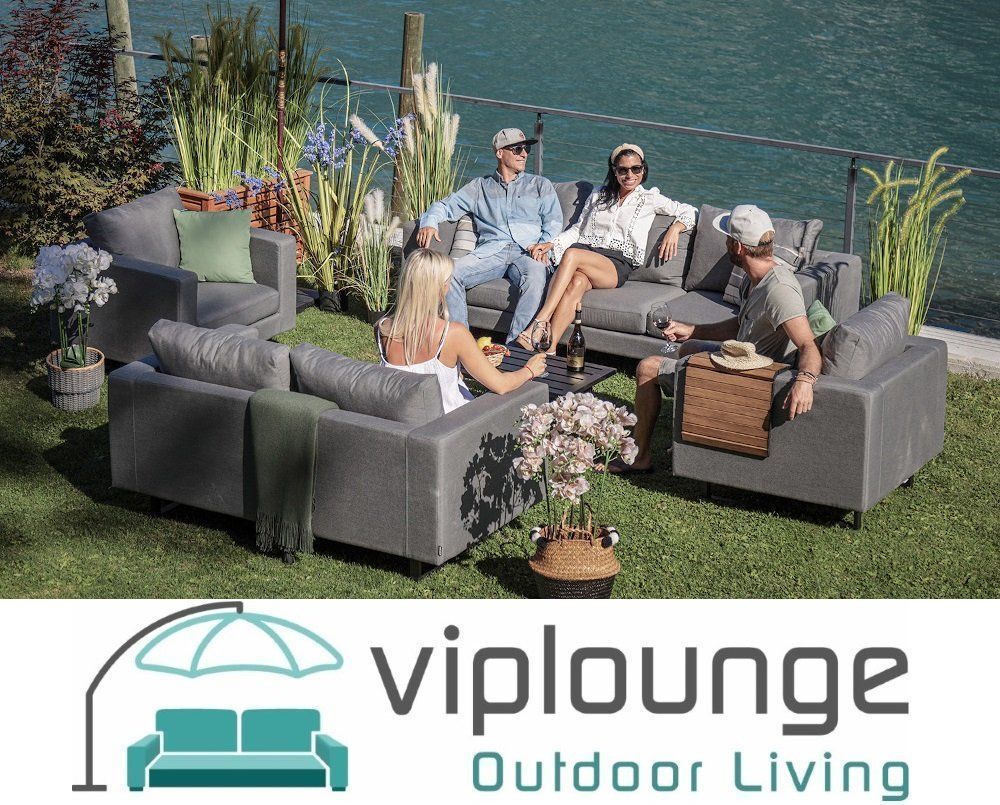 Viplounge Divani: Gartenmöbel Set Sunbrella Stoff grau – Nuovo e nell'imballaggio originale da Uznach venduto da viplounge