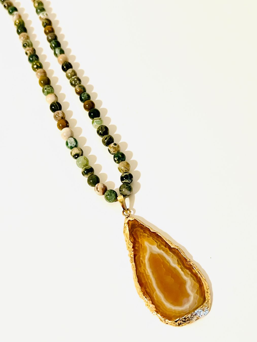 Ketten: Agate Pendant Necklace – Neu und originalverpackt aus Rüschlikon von topswissvintage 6