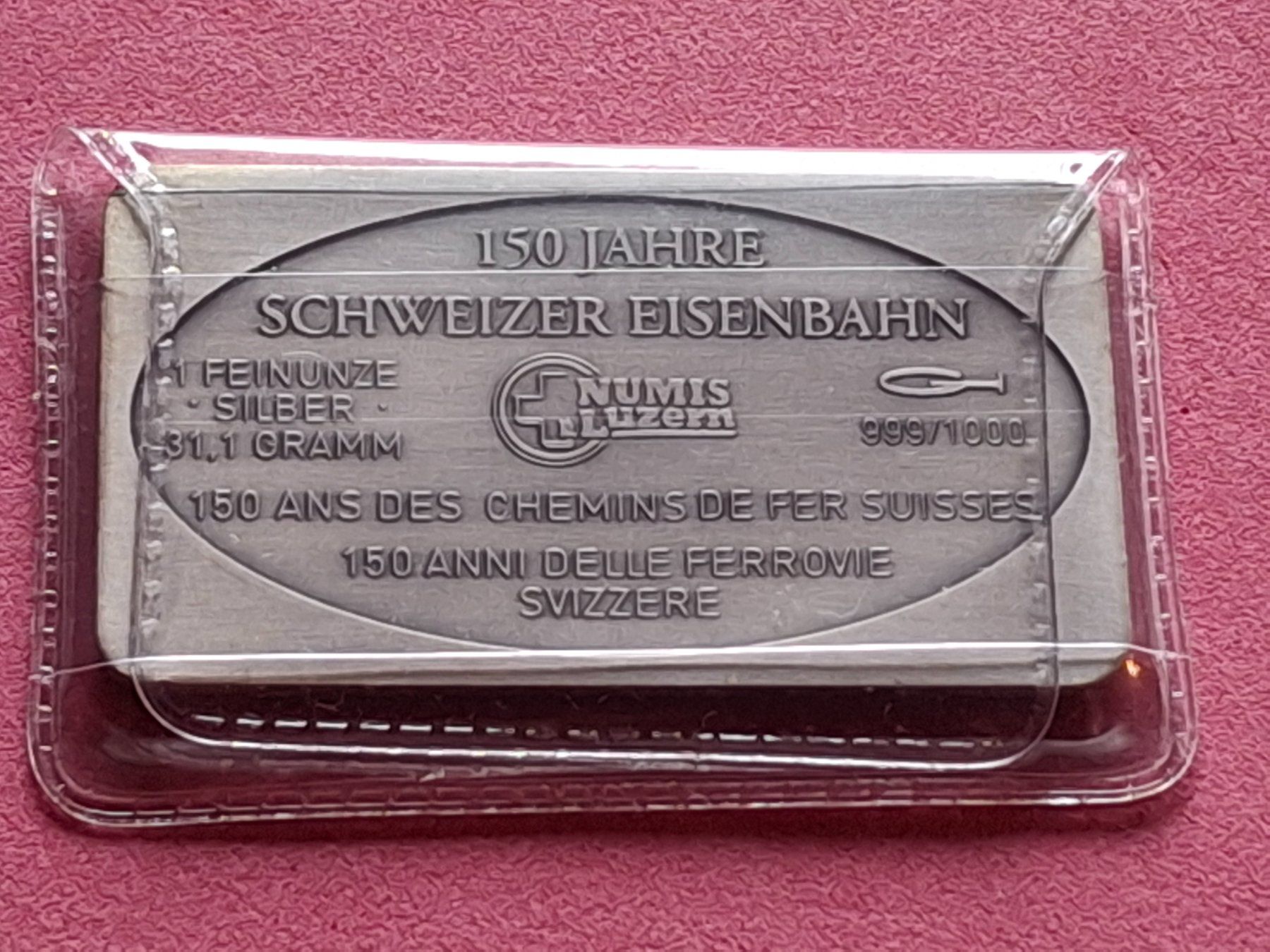 Metalli preziosi: CH EISENBAHN - T E E - OVP – Usato da Boniswil venduto da dpd4coins 1
