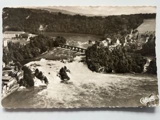 Cartoline postali: Schaffhausen Neuhausen Rheinfall – Usato da Sargans venduto da nicsam1815