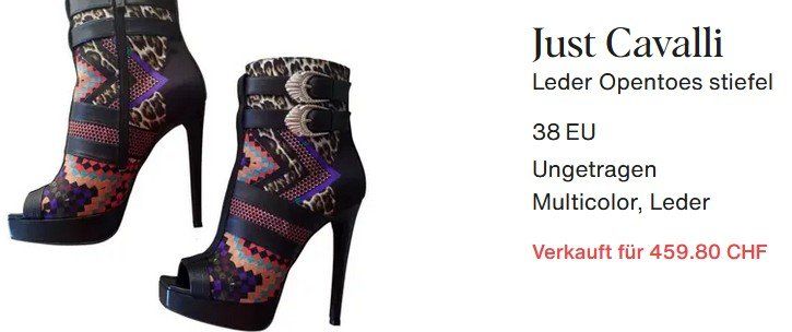 Scarpe da donna: Just Cavalli Stiefeletten / bottines .37 – Usato da Collonges venduto da arashee 9