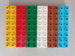 Lego Duplo (37) 24 Bausteine 2x2 Noppen