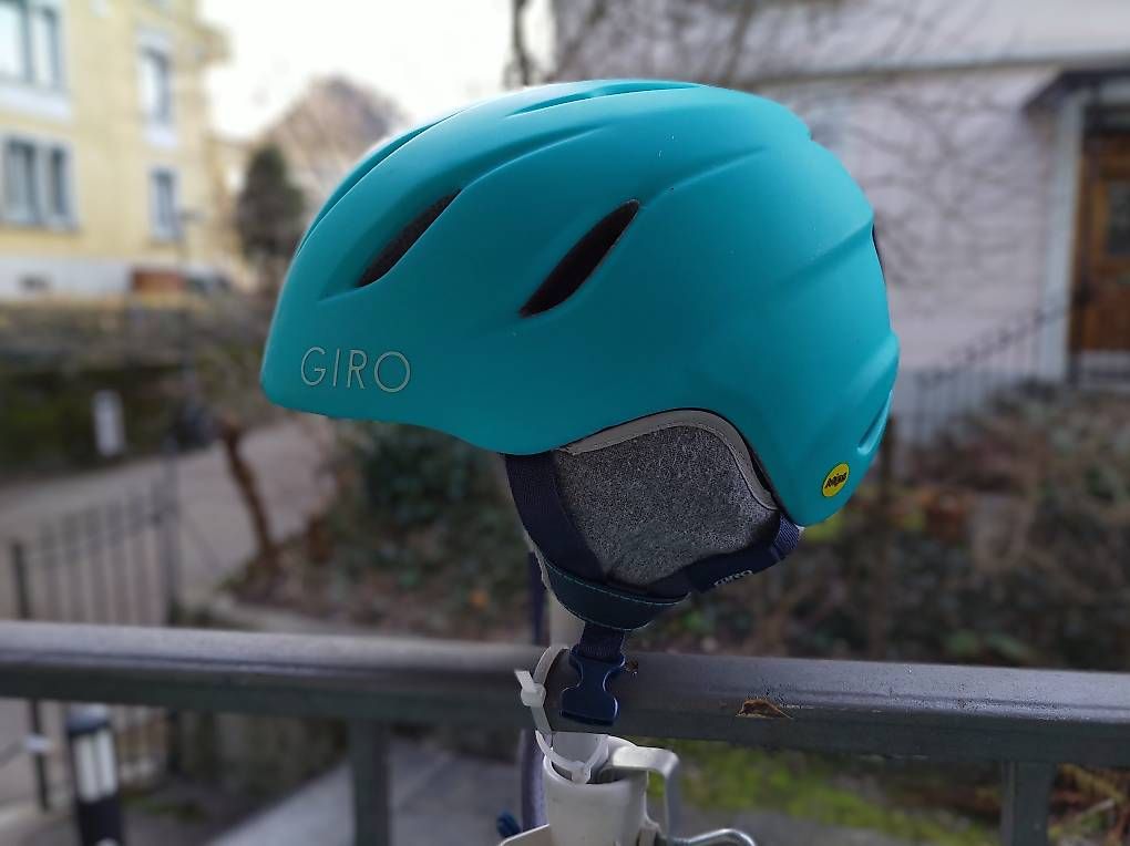 Caschi: GIRO Launch Kinder-Skihelm türkis in Grösse M – Usato da Zürich venduto da falken27
