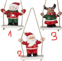 Baumschmuck Schaukeln mit Weihnachtsfiguren 7cm