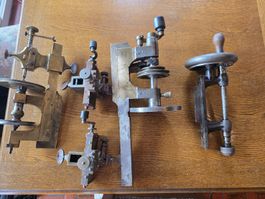 Lot exceptionnel d'outils horlogers anciens DATÉES 1863 1887