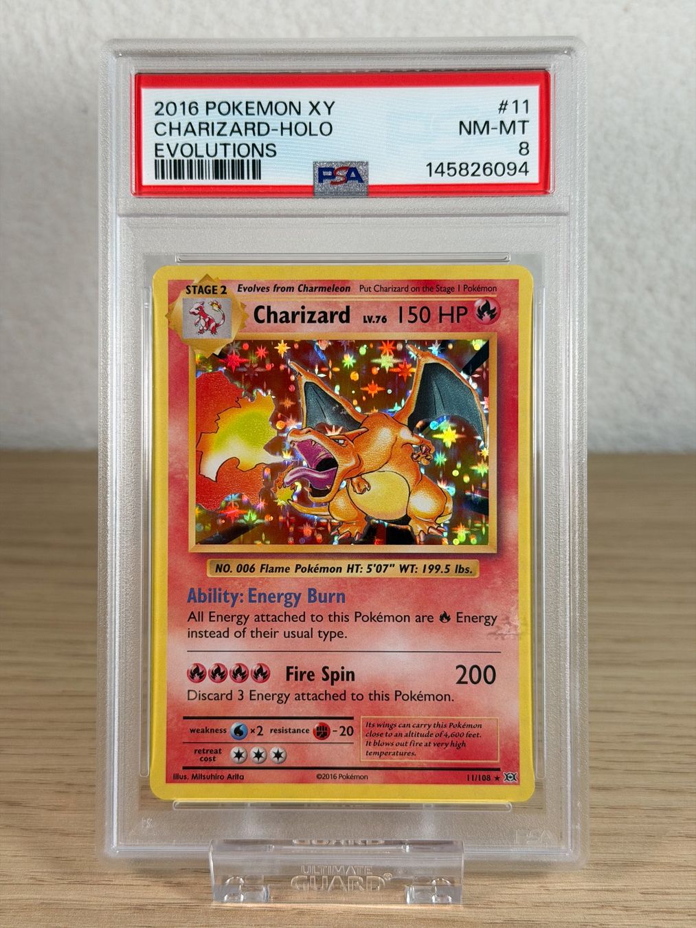 Pokémon Sammelbilder & Trading cards: 2016 Pokémon XY Evolutions Charizard Holo #11 PSA 8 – Gebraucht aus Belmont-sur-Yverdon von FOR1_Cards