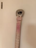 Gürtel Vanzetti Echtleder rosa mit Nieten Grösse 95