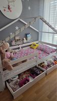 Kinderbett mit Schubladen 206x94x148cm cm weiss guter Zustan