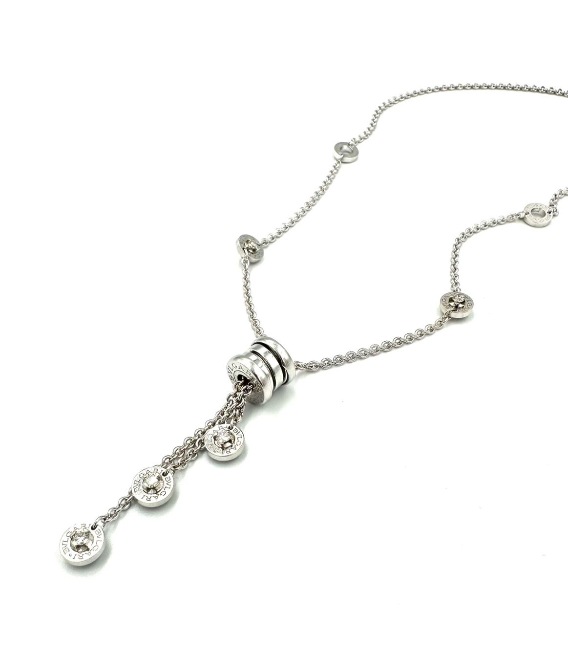 Bulgari Catenine: BVLGARI. Collier "Bzero1" or blanc 18K et diamants – Usato da Renens VD venduto da Diademe.sarl 4