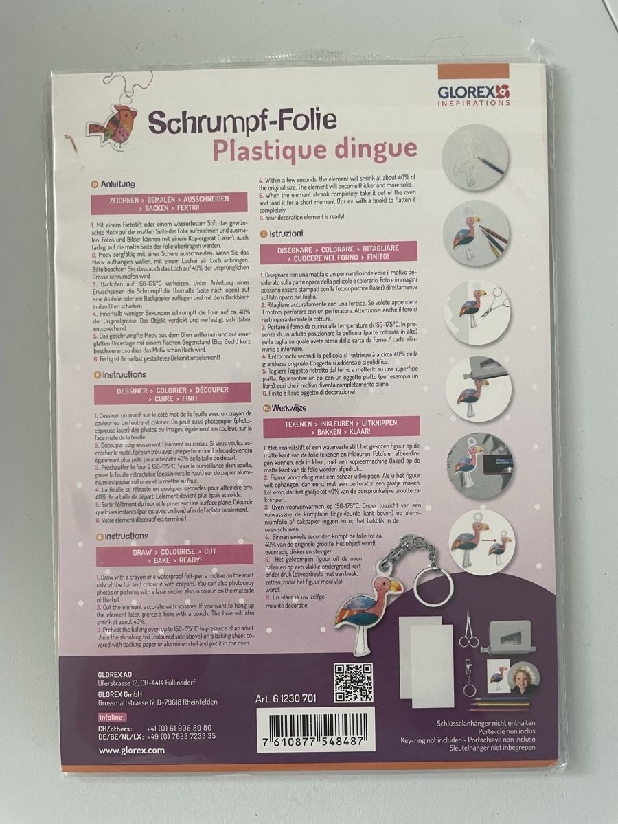Glorex Bastelsets: Schrumpf-Folie – Neu und originalverpackt aus Menziken von FS-Creativity 1