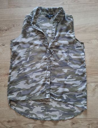 Bluse Militärmuster, Gr. 38