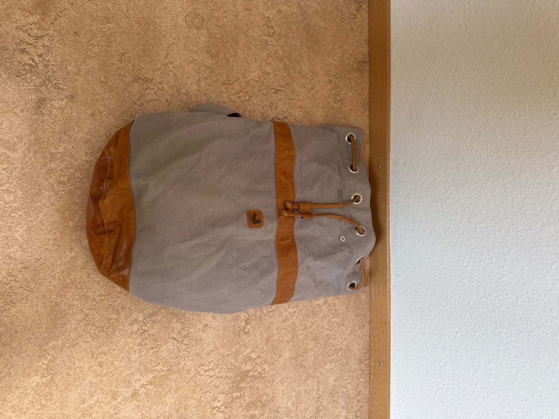 Alprausch Sacs: Stoff Beutel mit Leder Elemente guter Zustand – D'occasion à Zürich par val_q2kn
