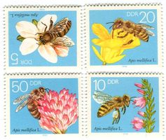 Briefmarken "Bienen". DDR