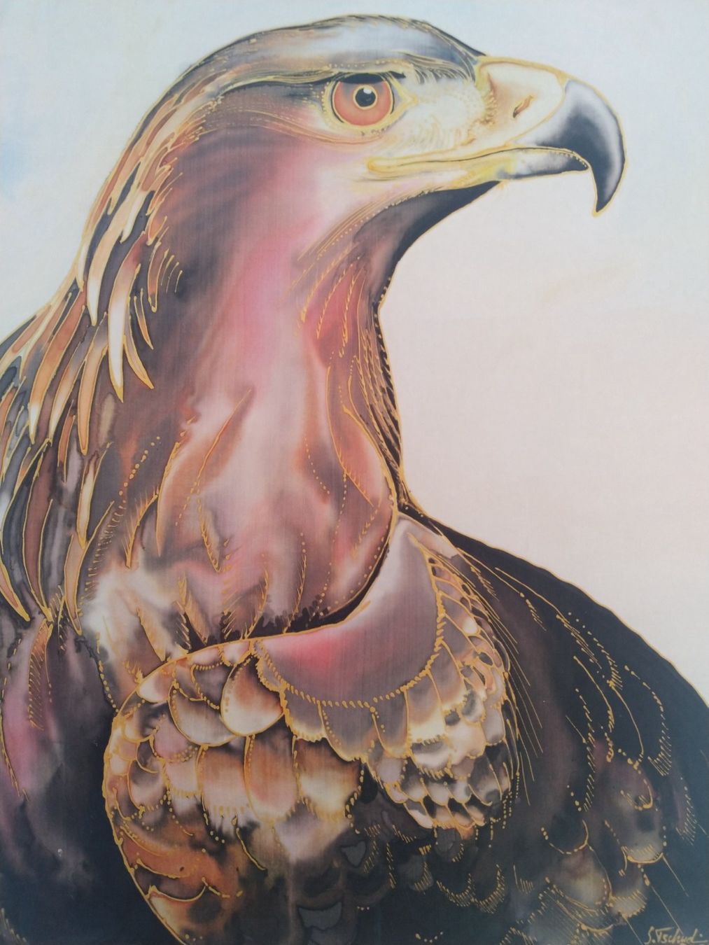 Poster & Bilder: Seidenbild Adler 54/74 – Gebraucht aus Weggis von cherry2000 6
