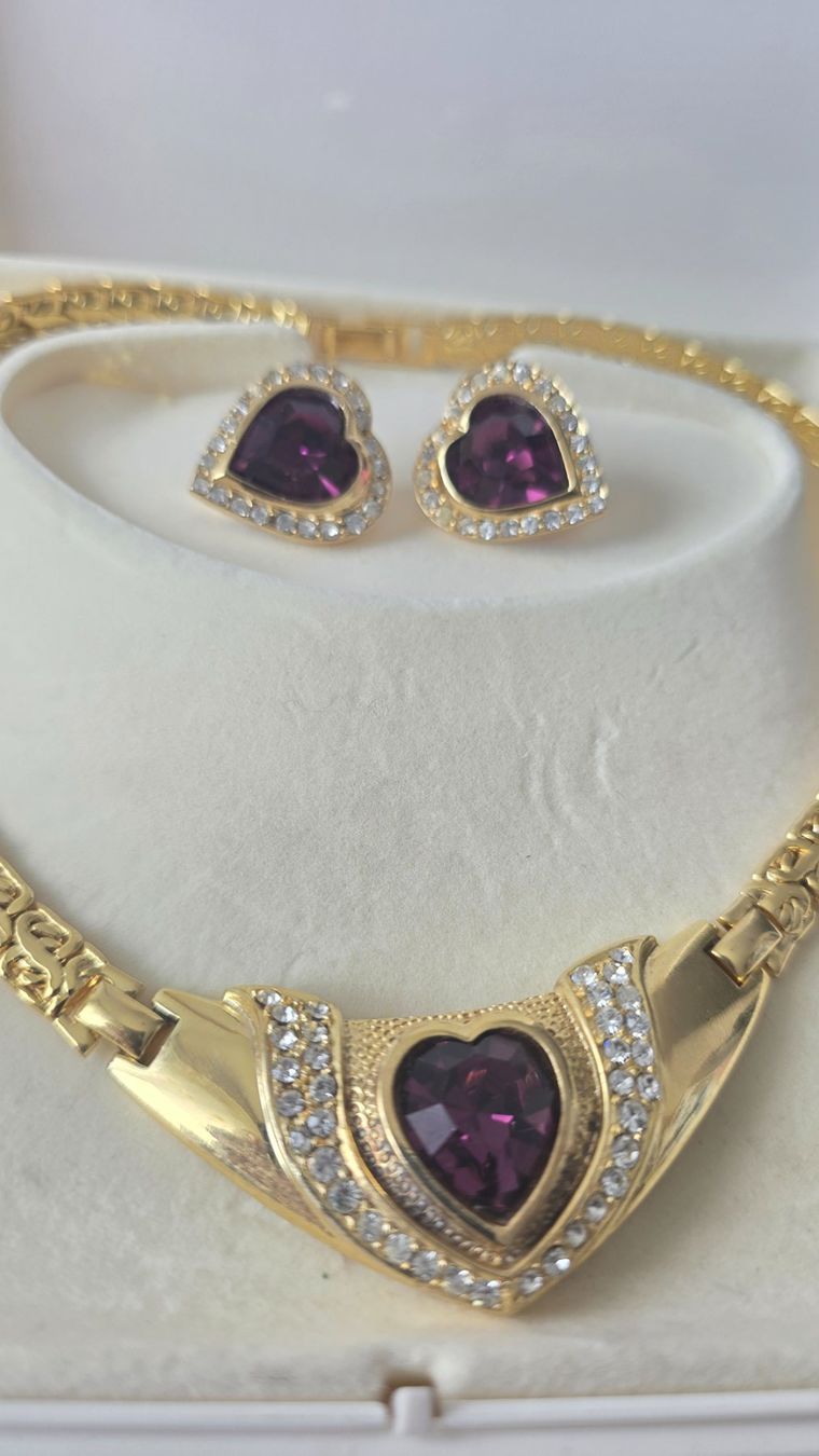 Sonstiger Schmuck: Schmuckset Collier Ohrclips – Gebraucht aus Wittenbach von rose_rosi 1