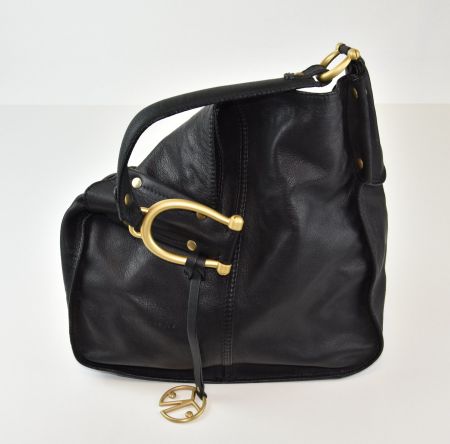 Coccinelle Damen Tasche Echtes Leder made in Italy/schwarz
