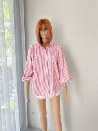 Classic Lauren Ralph Lauren Pink Stripe Button-Up Shirt -