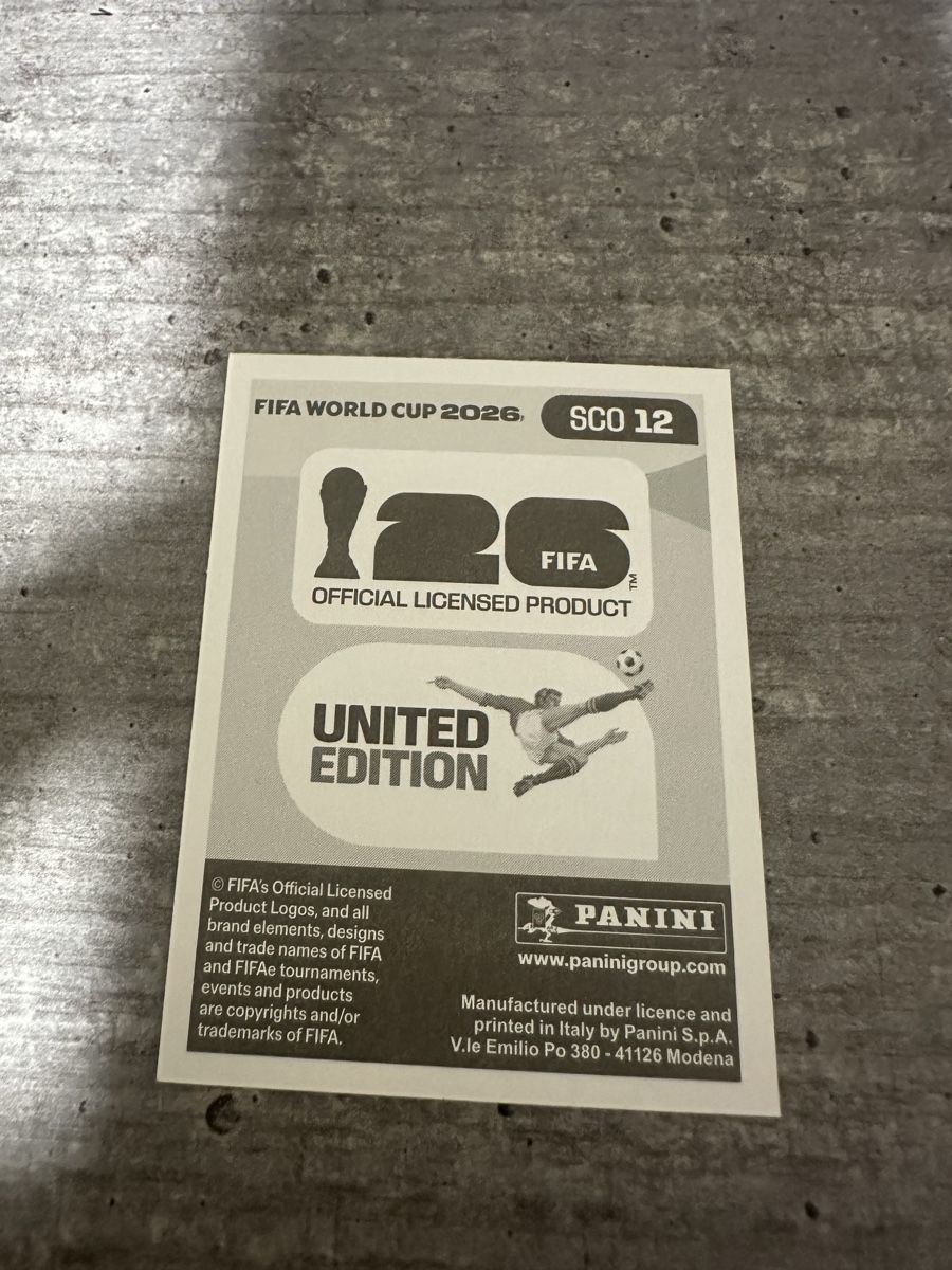 Panini Carte collezionabili: SCO 12 , FIFA WORLD CUP 2026 PANINI – Nuovo (secondo la descrizione) da Frauenfeld venduto da 1PegPeg1 1