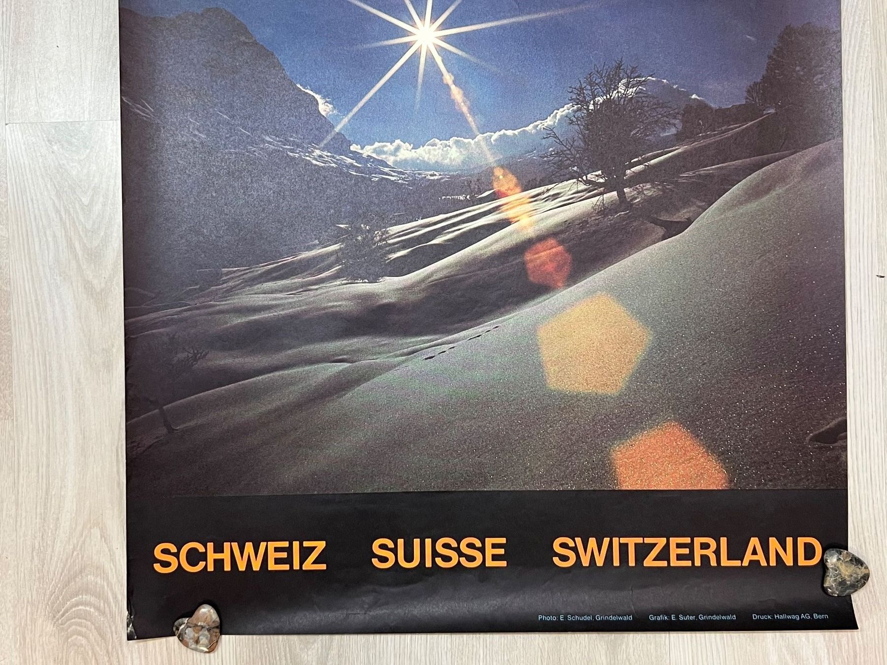 Poster & Bilder: Plakat original Grindelwald von Ernst Schudel – Gebraucht aus Vaduz von Unikate-Markt 1