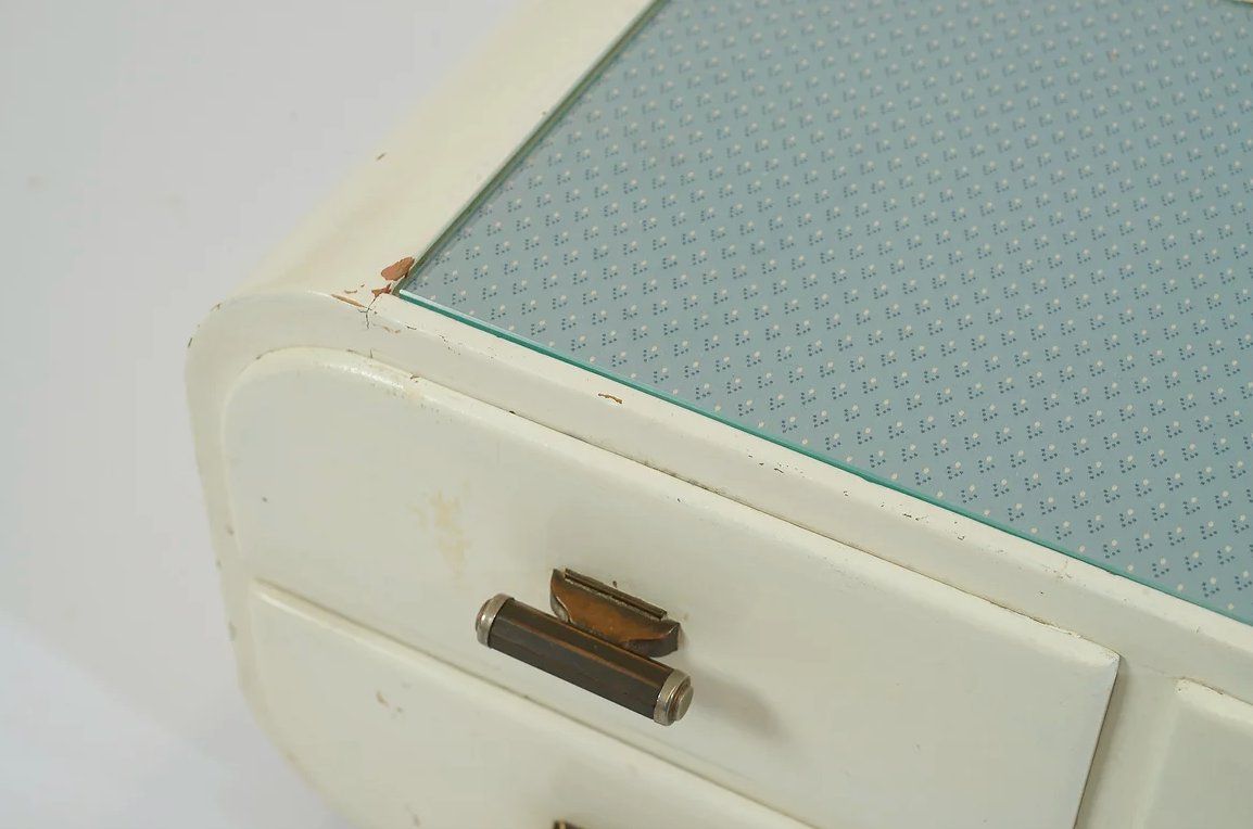 Tavoli da trucco: Kleines Schubladenmöbel Art Deco Schmuck oder Schminktisch – Usato da Zürich venduto da einszweidrei4 1