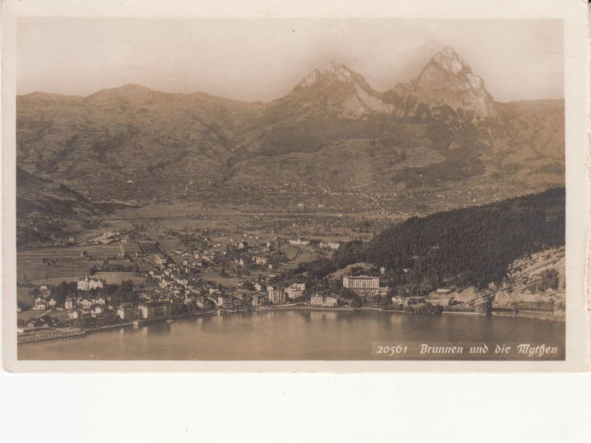 Cartoline postali: Brunnen ca. 1930 – Usato da Bürglen TG venduto da StampGraf