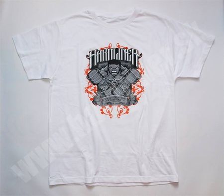 HARDLINER BODYBUILDING HERREN T-SHIRT WEISS GYM FITNESS NEU