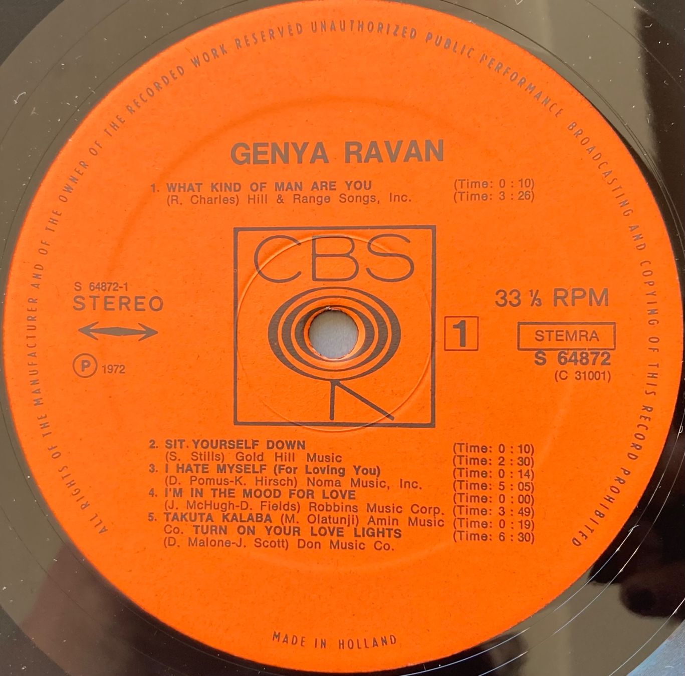 Vinyles: GENYA RAVAN - GENYA RAVAN – D'occasion à Poliez-Pittet par Newtown-Records 2