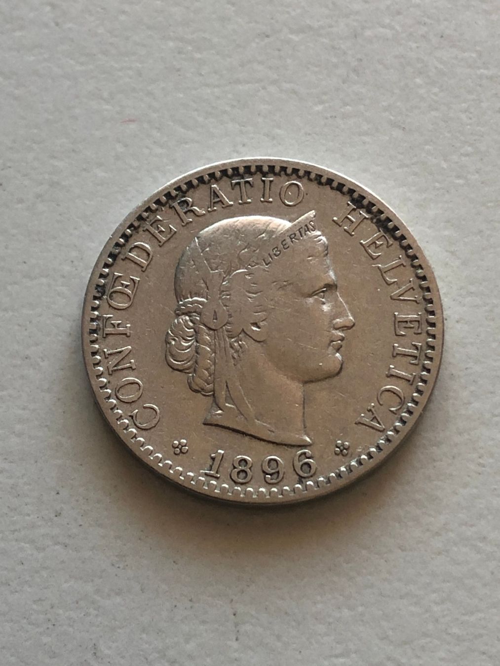 Tutti le monete: 20 Rp. 1896 – Usato da Schötz venduto da Odpa