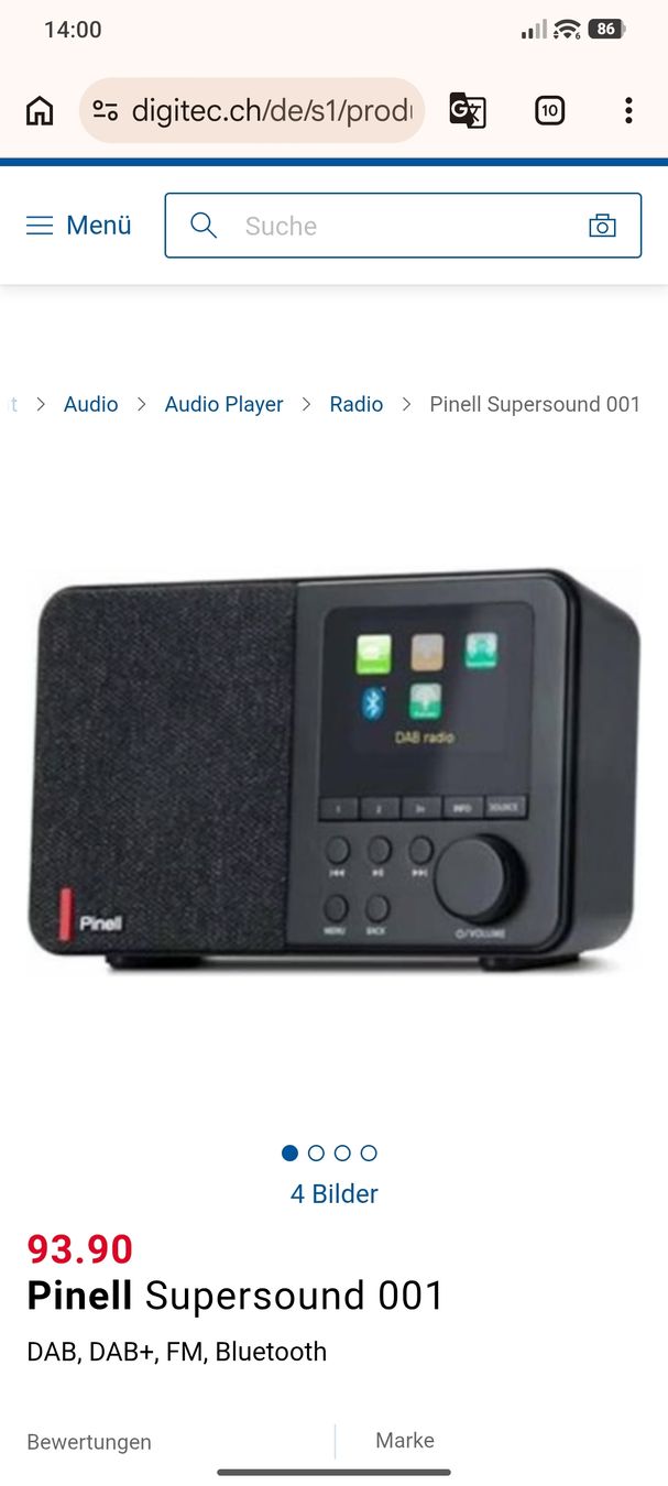Radio: DAB+ Radio - neu – Nuovo (secondo la descrizione) da Ebikon venduto da brombomboli 2