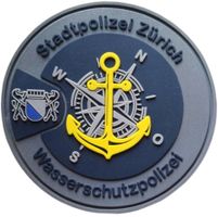 Stadtpolizei Zürich Wasserschutzpolizei mit Klett.
