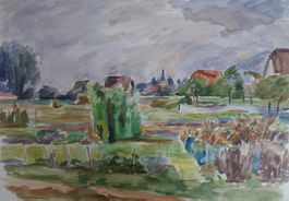 belle aquarelle  Landeron signée ROCHAT