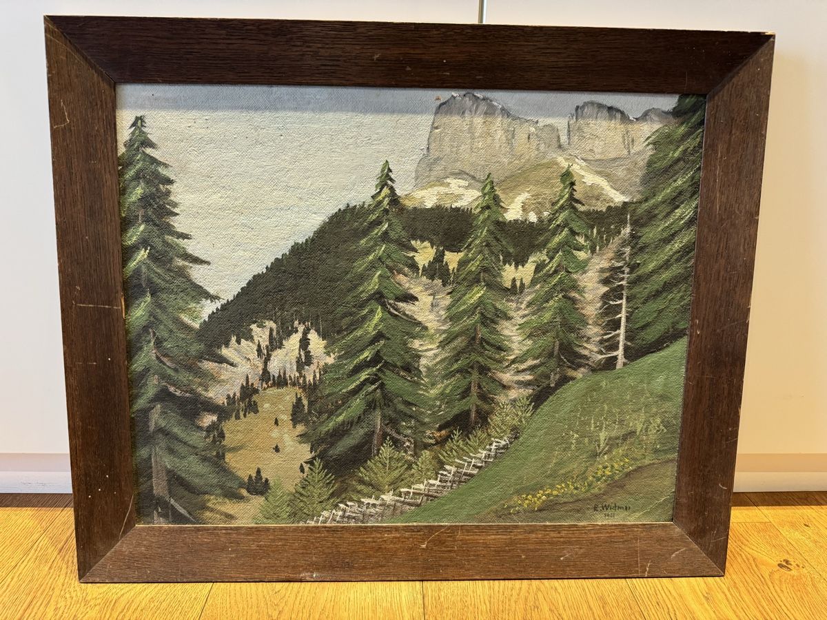 Dipinti: Gemälde 1942, Schwyberglandschaft – Usato da Niederbüren venduto da Oetschli
