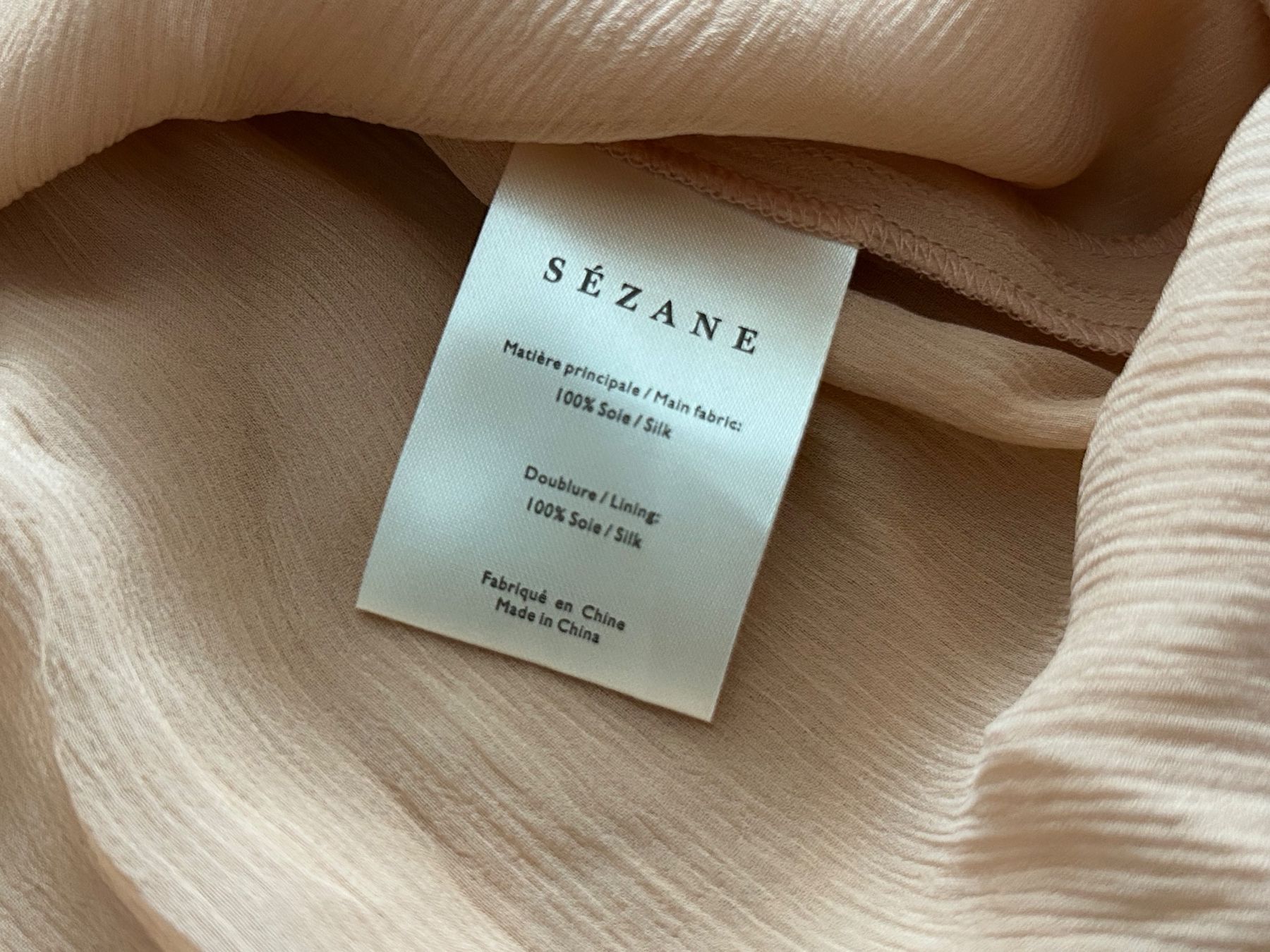 Sezane Top: Sézane Top Seide Silk Gr. S – Usato da Genève venduto da sunandwind 2